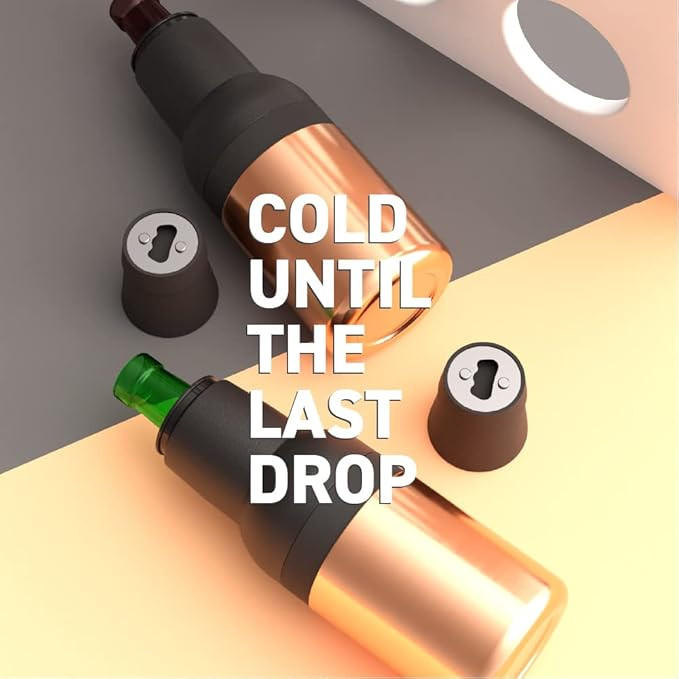 Asobu Frosty Beer Holder 2 Go Vacuum Insulated Double Walled Stainless Steel Beer Can and Bottle ... | Amazon (US)