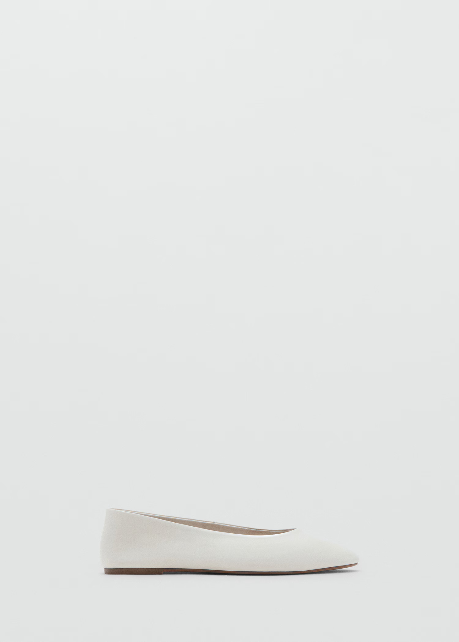 Leather ballet flats - Women | MANGO United Kingdom | MANGO (UK)