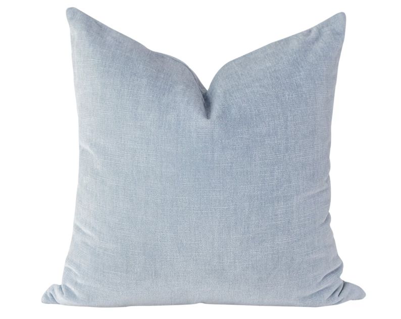 Blue Pillow Covers 20x20, Blue Velvet Pillow Cover, Couch Pillows, Sofa Pillows, Blue Pillows, Li... | Etsy (US)