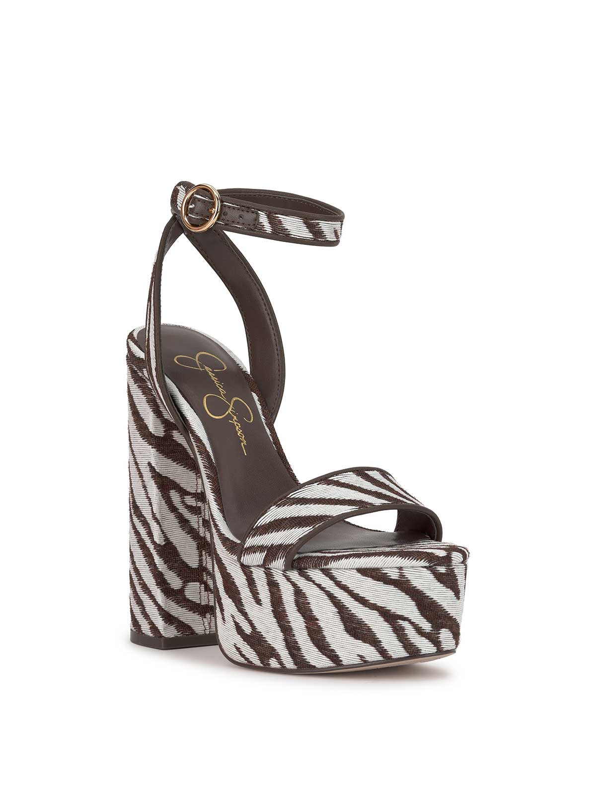Axtyn Platform in Brown Zebra | Jessica Simpson
