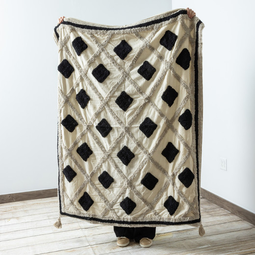 diamond tufted throw blanket 50in x 60in | Five Below