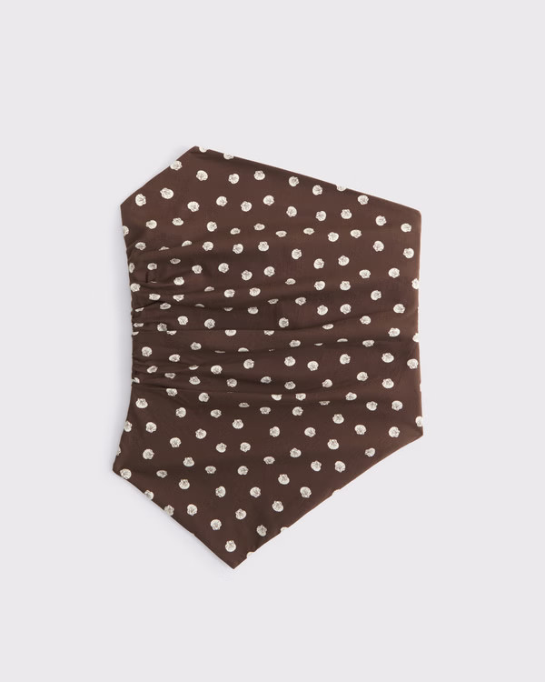 Asymmetrical Strapless Top | Abercrombie & Fitch (US)