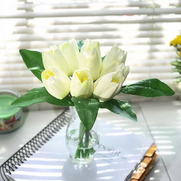 Tulips Centerpiece in Vase | Wayfair North America