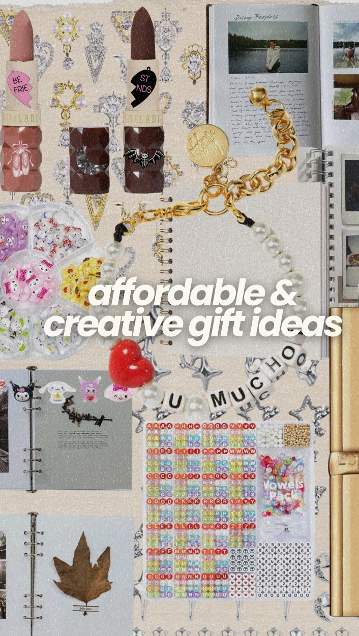 Here are some cute, affordable and creative gift ideas for the holidays 2025. This gift guide is more a bonding activity with memorable keepsakes 🥰
“You” lipstick - a personalized, lipstick, one (or two or three or four) of a kind custom case made for and between you and your closest. 
A scrapbook - an obvious one, but creativity is truly up to your imagination. Fill it with photos, stickers, charms from memory to paper to reminisce. 
Friendship charm bracelets - don’t leave this just for childhood. I made my own with some string and some letter charms. Very affordable gift idea and activity with one box from amazon being filled for enough people plus your pets! 😂🐶🐱  
Painting activity - portraits of your family, friends, and a memory of laughter and tears for the holidays. Chicken scratches count! 
#amazonfinds #affordablegiftideas #affordablegifts #creativegifts #giftguide #affordablegiftguide #holidaygiftguide #uniquegifts #thoughtfulgifts #heartfeltgifts 

#LTKFindsUnder50 #LTKHoliday #LTKGiftGuide