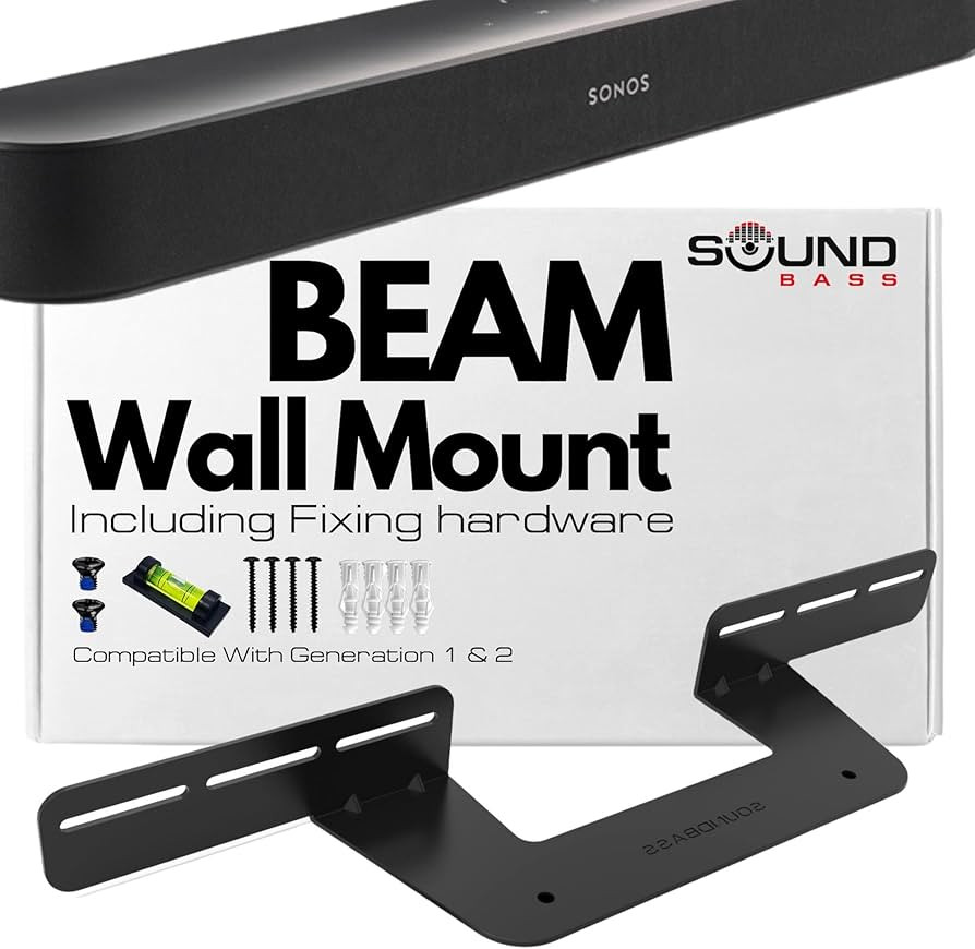 Soundbass Soundbar Mount For Sonos Beam Compatible with Generation 1 & 2 Sonos Beam Sound Bar Inc... | Amazon (UK)