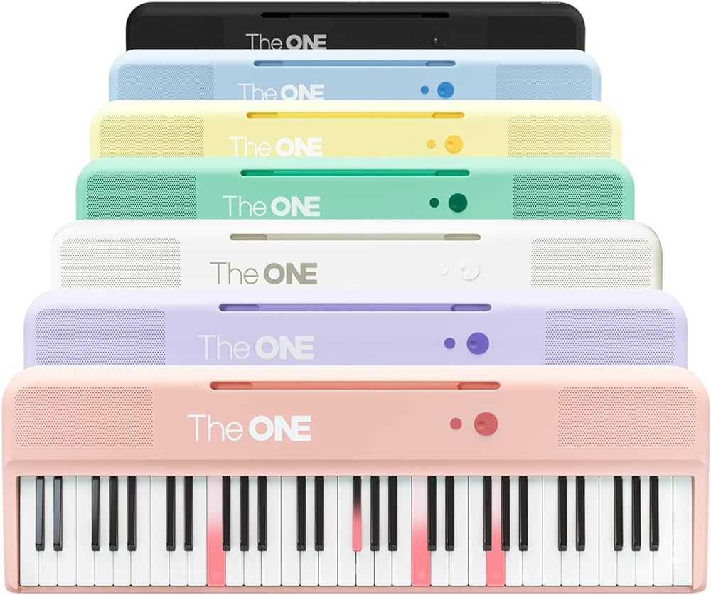 The ONE Smart Keyboard COLOR 61 Lighted Keys Piano Keyboard, Digital Piano for Beginners with 256... | Amazon (US)