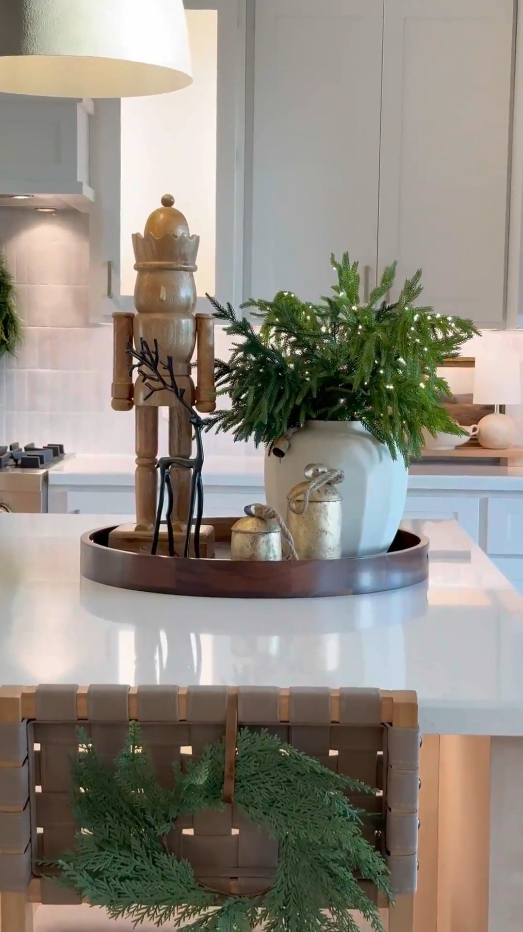 Centerpiece idea for the Holidays 🤎 Style it on your counters, dining, coffee table, or bathroom vanity! 

Shop below! 🫶🏽🎄#LTKVideo

#LTKHome #LTKHoliday #LTKSaleAlert