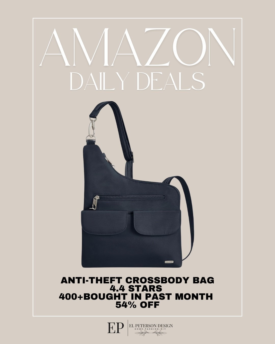 Amazon Daily Deals
Anti-theft crossbody bag

#LTKSaleAlert
