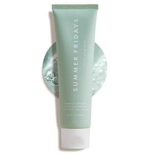 Summer Fridays Super Amino Gel Facial Cleanser - Gentle, pH-Balanced Face Wash + Makeup Remover - Helps Calm Irritation, Hydrate + Nourish Skin - Effortless Skin Care Gifts (5 Fl Oz) | Amazon (US)