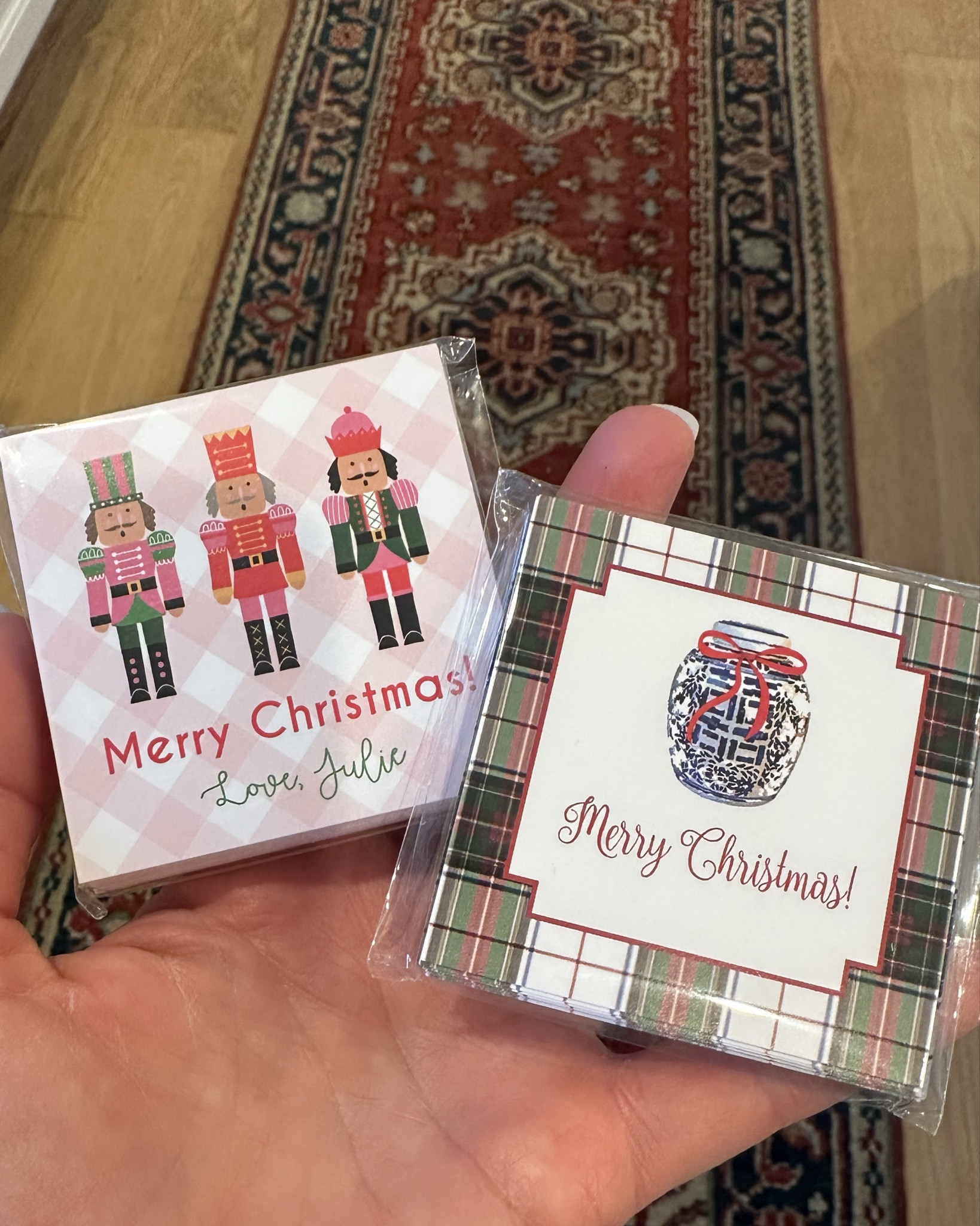 My friend Erin makes the prettiest notecards, notepads and gift tags. I love supporting her small business! Her notecards come in different sizes and make the perfect hostess or teacher gift! She has so many beautiful designs!🩷💚

#LTKGiftGuide #LTKHoliday #LTKSeasonal