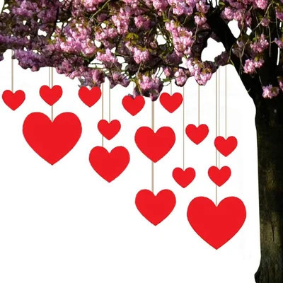 Plastic Hanging Hearts Lawn Figurine | Wayfair North America