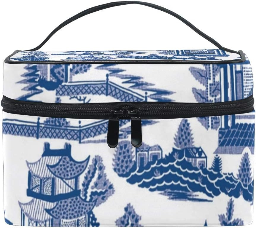 Ming China Chinoiserie Cosmetic Bags Organizer- Travel Makeup Pouch Ladies Toiletry Train Case fo... | Amazon (US)