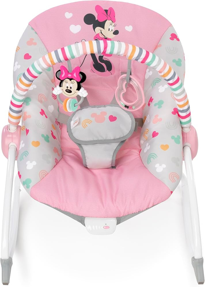 Bright Starts Disney Baby MINNIE MOUSE Infant to Toddler Rocker & Seat with Vibrations and Remova... | Amazon (US)