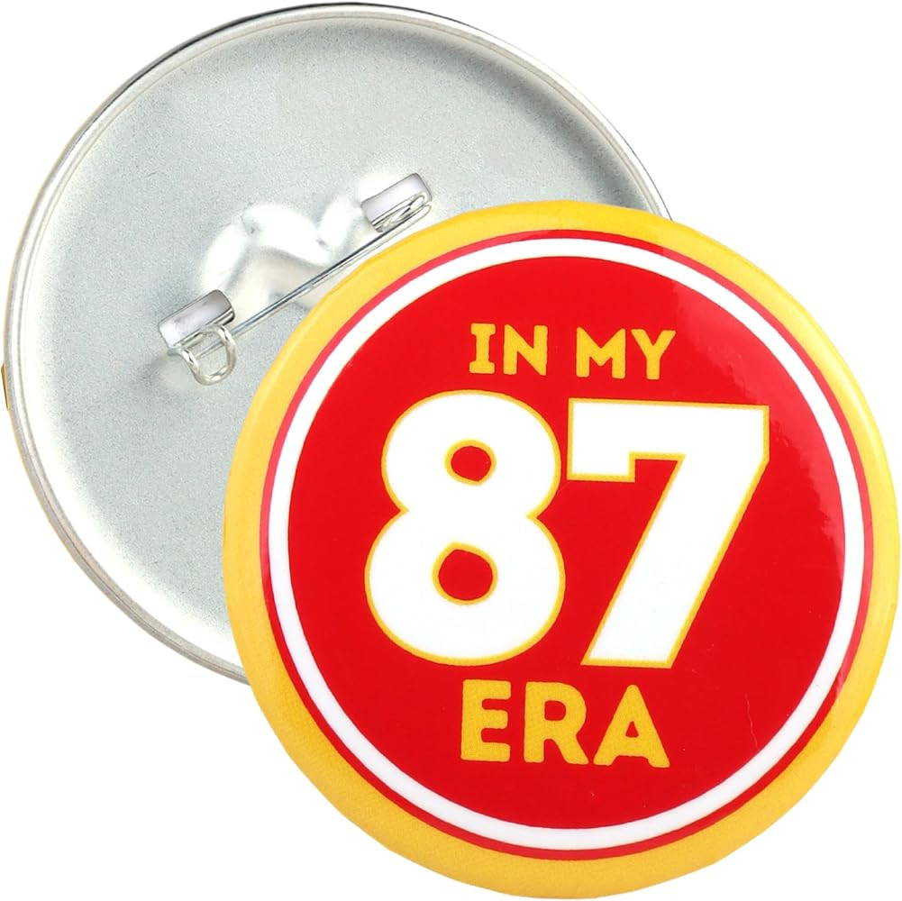 Chief Fan Game Day Button, In my 87 Football Era Pin, 2.25 Inches | Amazon (US)