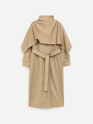 Scarf Trench Coat – Beige – Women – ARKET GB | Arket UK
