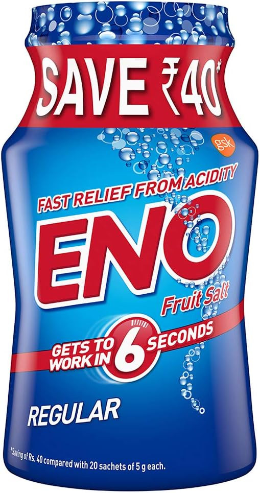 Eno Fruit Salt, 3.5 oz/100g | Amazon (US)