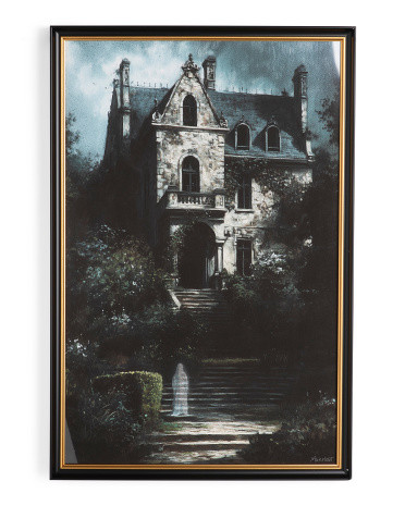 24x36 Scary House Wall Art | TJ Maxx