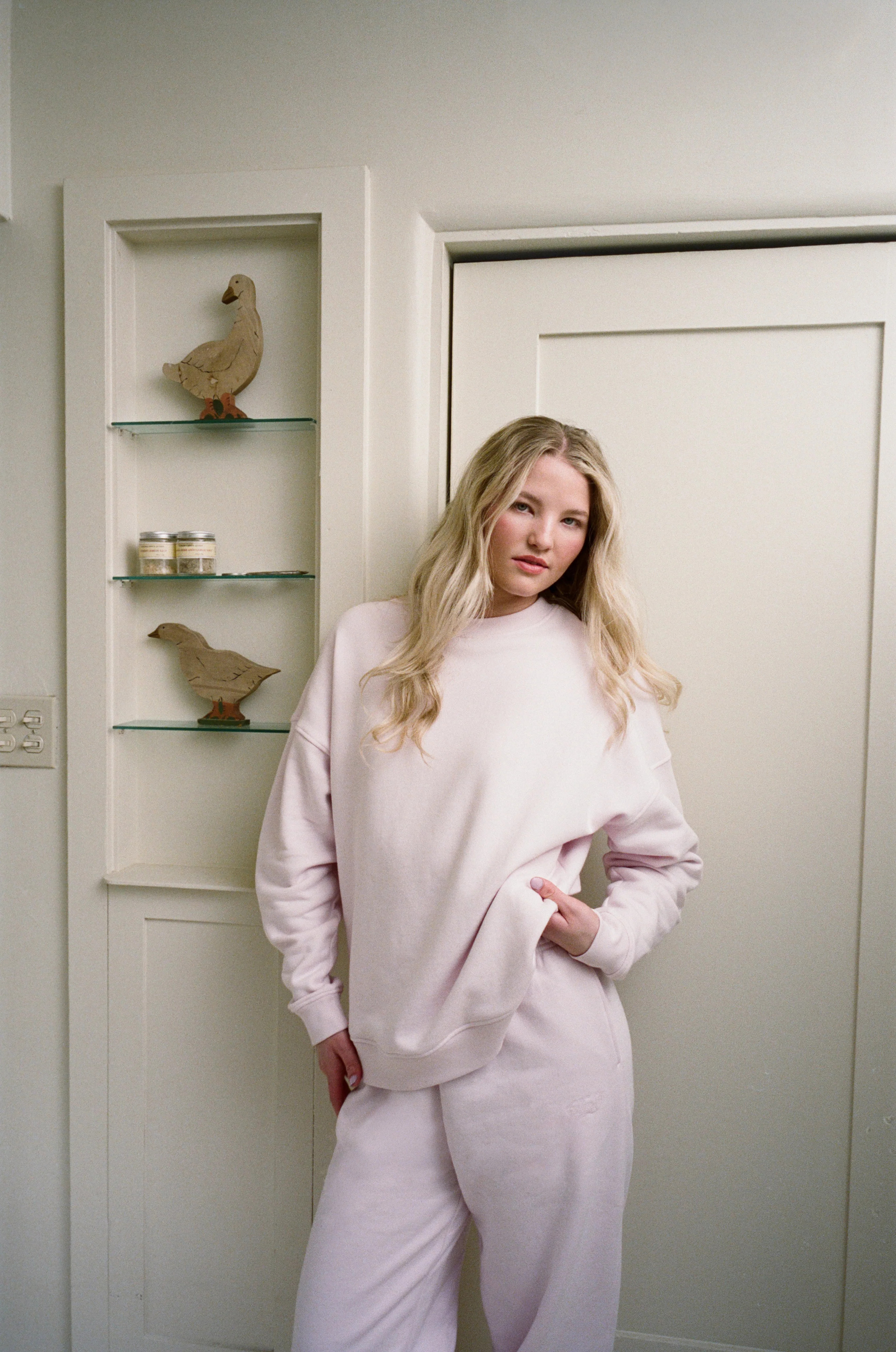 Core Fleece Crewneck Sweatshirt | Ballet | nuuds