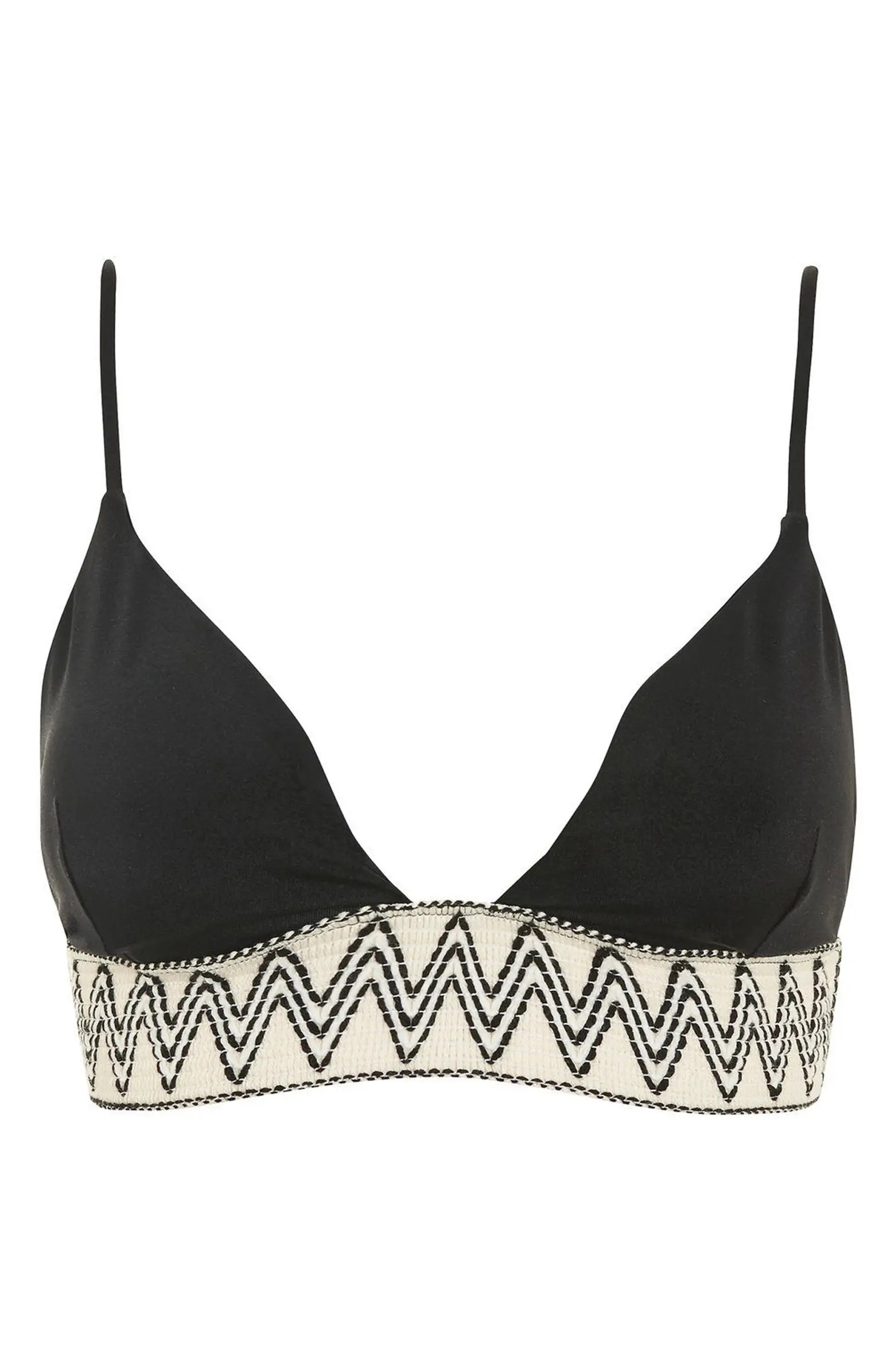 Zigzag Trim Triangle Bikini Top | Nordstrom