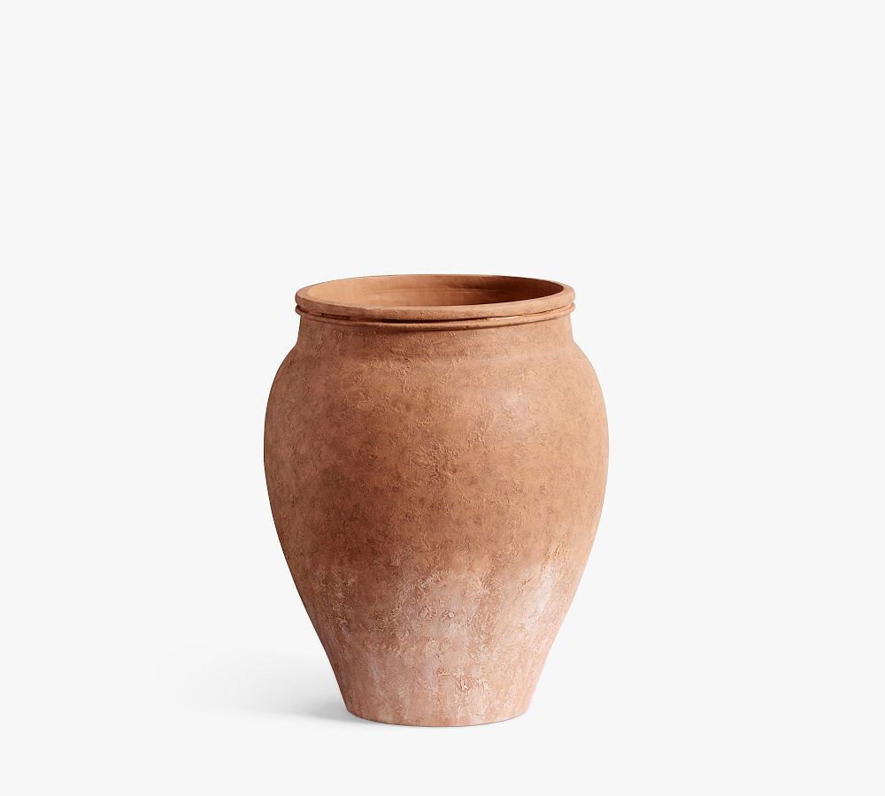 Sienna Fiber Stone Planter | Pottery Barn (US)