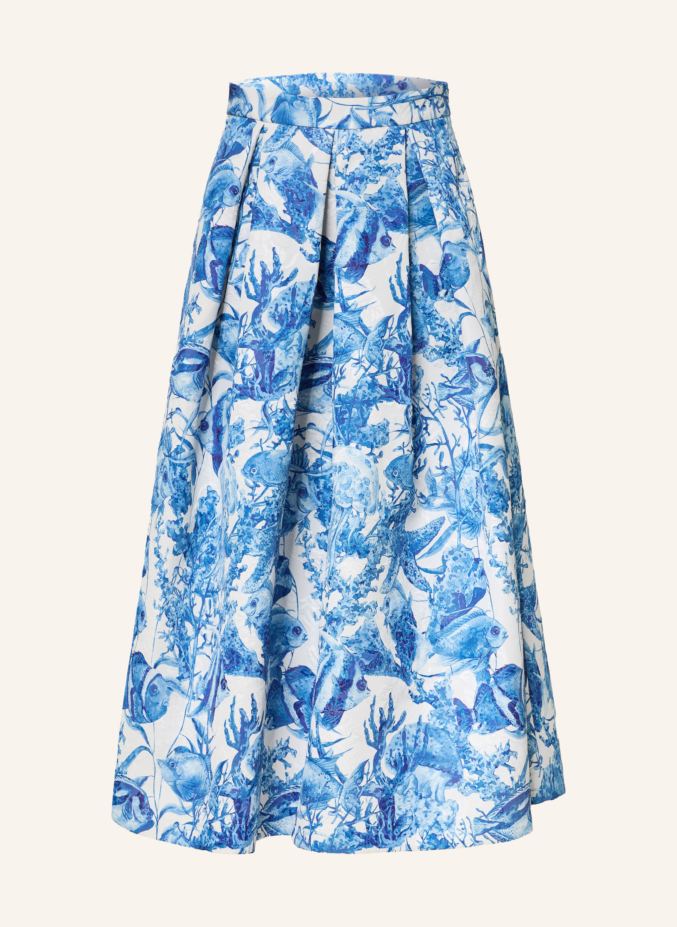 LUNATICA MILANO Jacquard-Rock in blau / weiss | Breuninger (DACH)