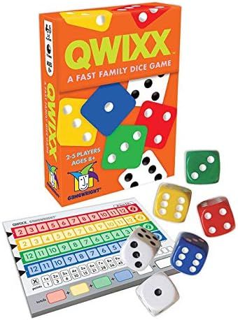 Amazon.com: Gamewright Qwixx - A Fast Family Dice Game Multi-colored, 5" : Everything Else | Amazon (US)