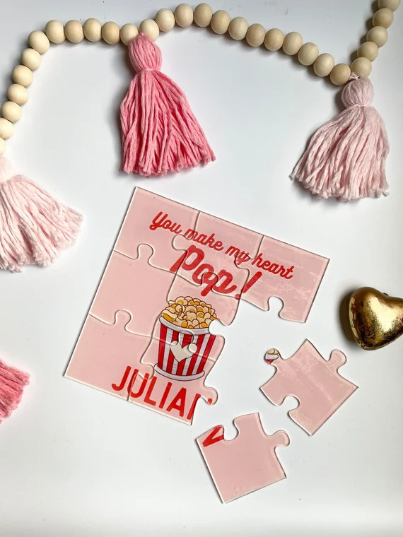 Personalized Kids Acrylic Valentines Day Pizza My Heart You | Etsy | Etsy (US)