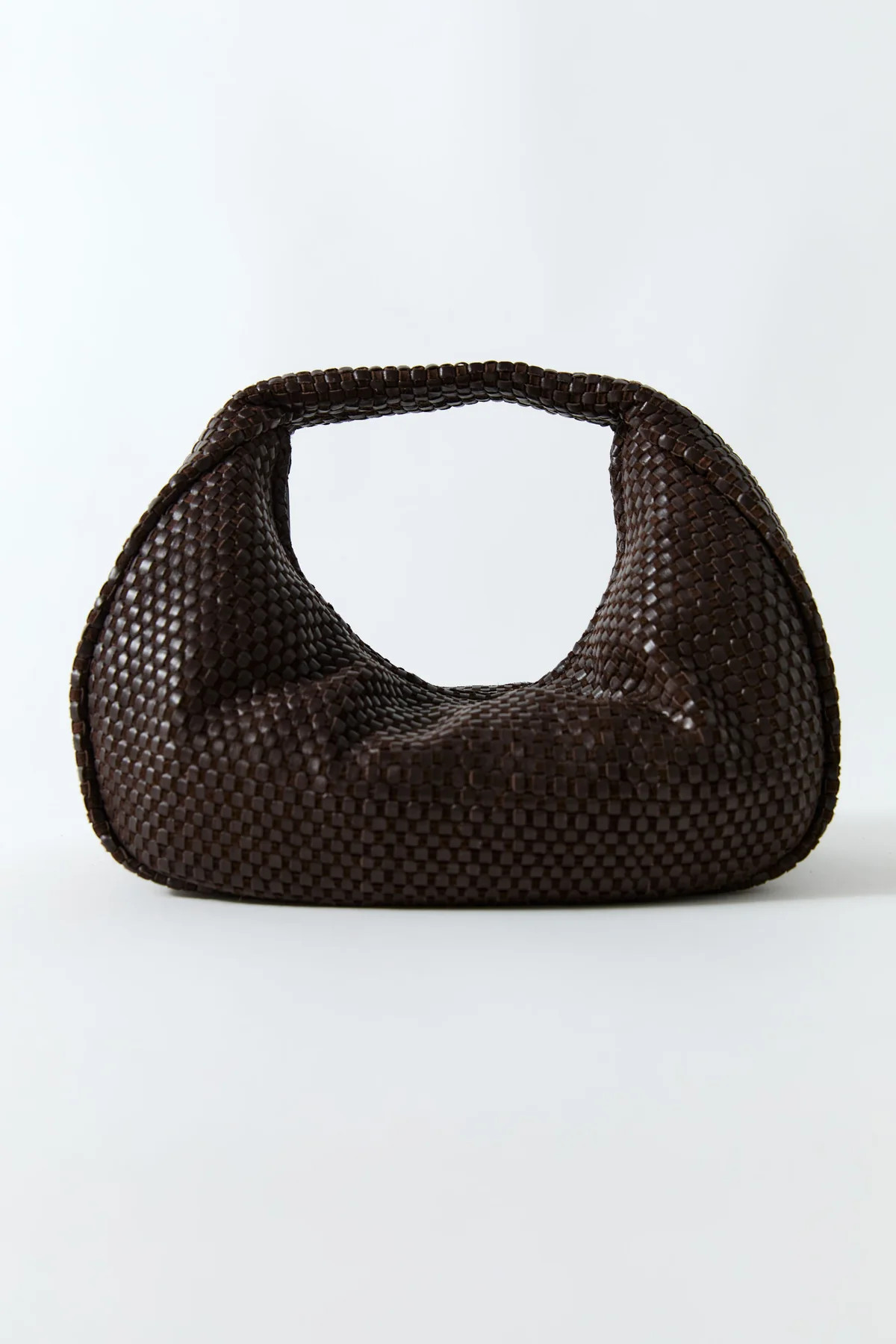 Lattice Weave Bon Bon Bag - Coffee | St. Agni (US, UK, EU)