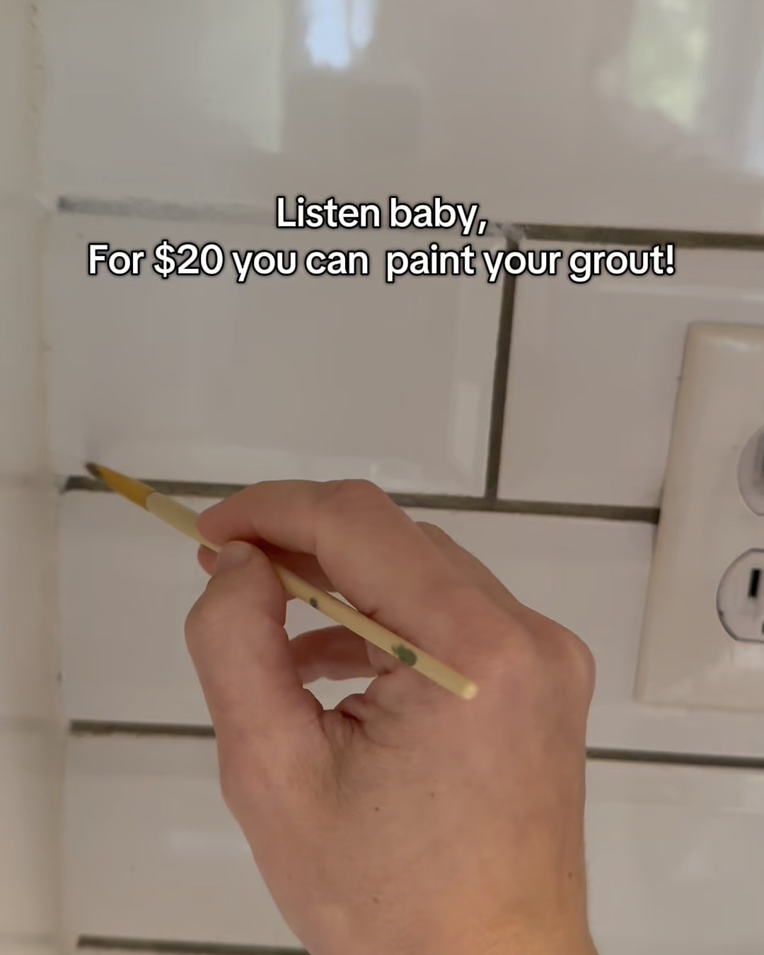 The best $20 renovation hack I’ve ever found!! This product at Home Depot allows you to reseal AND change the color of your grout!! Not only can you get the tile backsplash, shower, or floor you’ve dreamed of but it’s also good for your grout! 

#LTKFindsUnder50 #LTKHome