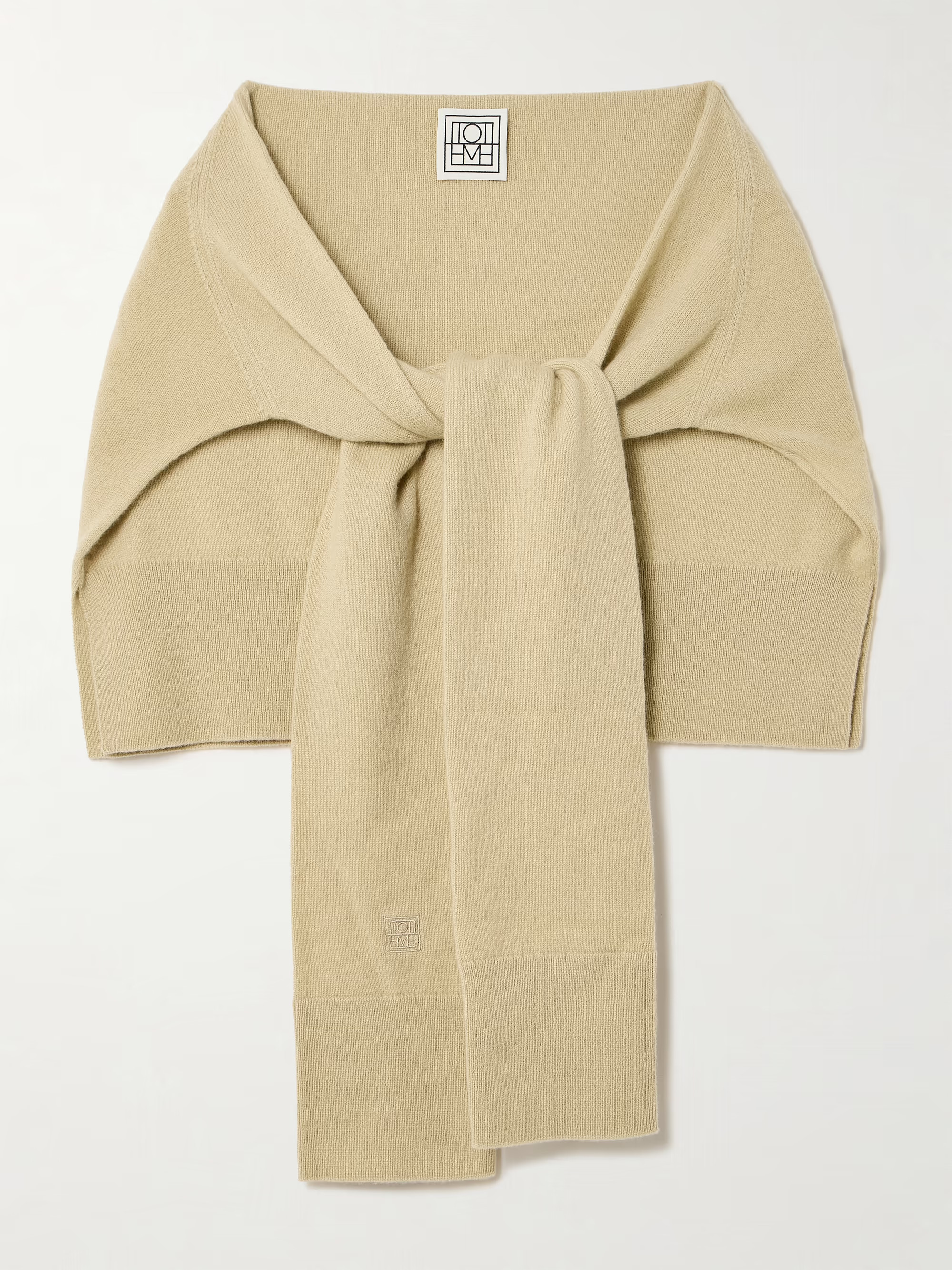 Sleeve embroidered cashmere scarf | NET-A-PORTER (US)