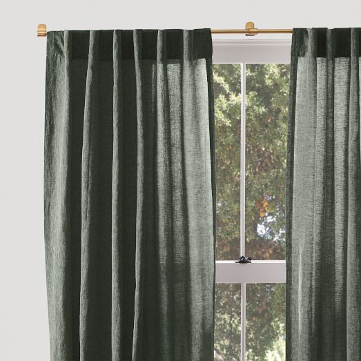 European Flax Linen Curtain | West Elm (US)