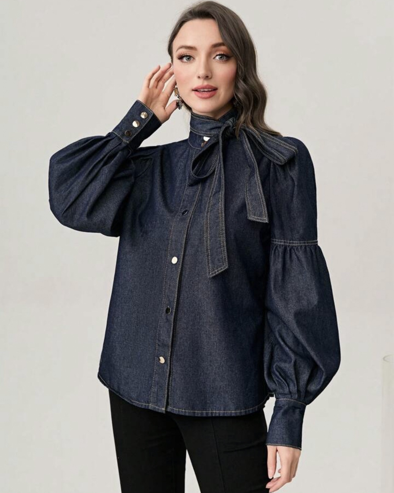 DENIM TIE NECK BLOUSE…

Adore this divine denim blouse made from 75% cotton will be a fabulous edition to your wardrobe 



#LTKaustralia #LTKstyletip #LTKover50style