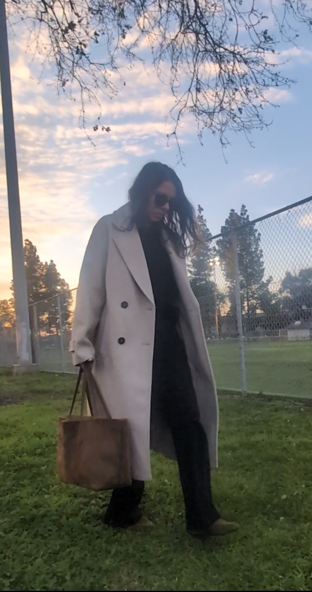  I tried these wide leg sweats and a few more expensive options and liked the fit of these best (under 40). Long coat and brown suede loafers are zara, large tote is hm last season. Sports mom, softball game outfit 🥎 baseball game.

#LTKootd #LTKmomlife
