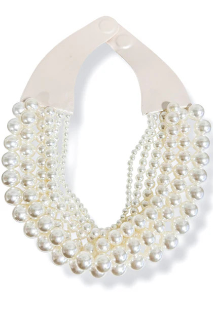 Worth It Cream Beaded Statement Necklace | The Willow Tree