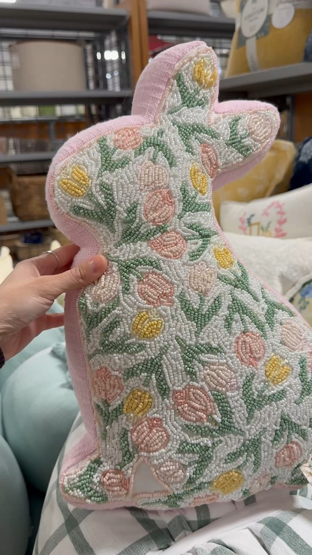 I went to TJMaxx today and I found this cute Easter pillow I shared the other day in store. It’s even more beautiful in person than the stock photo 

Easter pillow, spring pillow, affordable pillow, TJMaxx finds, Spring decor, floral, beaded, affordable home decor, kids bedroom decor, Easter finds, bunny pillow 

#LTKspring #LTKSeasonal #LTKHome