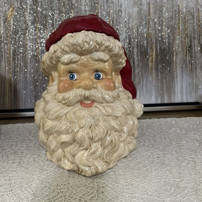 VINTAGE DEPARTMENT 56 CERAMIC SANTA CLAUS HEAD COOKIE JAR # 41477 CHRISTMAS | eBay | eBay US
