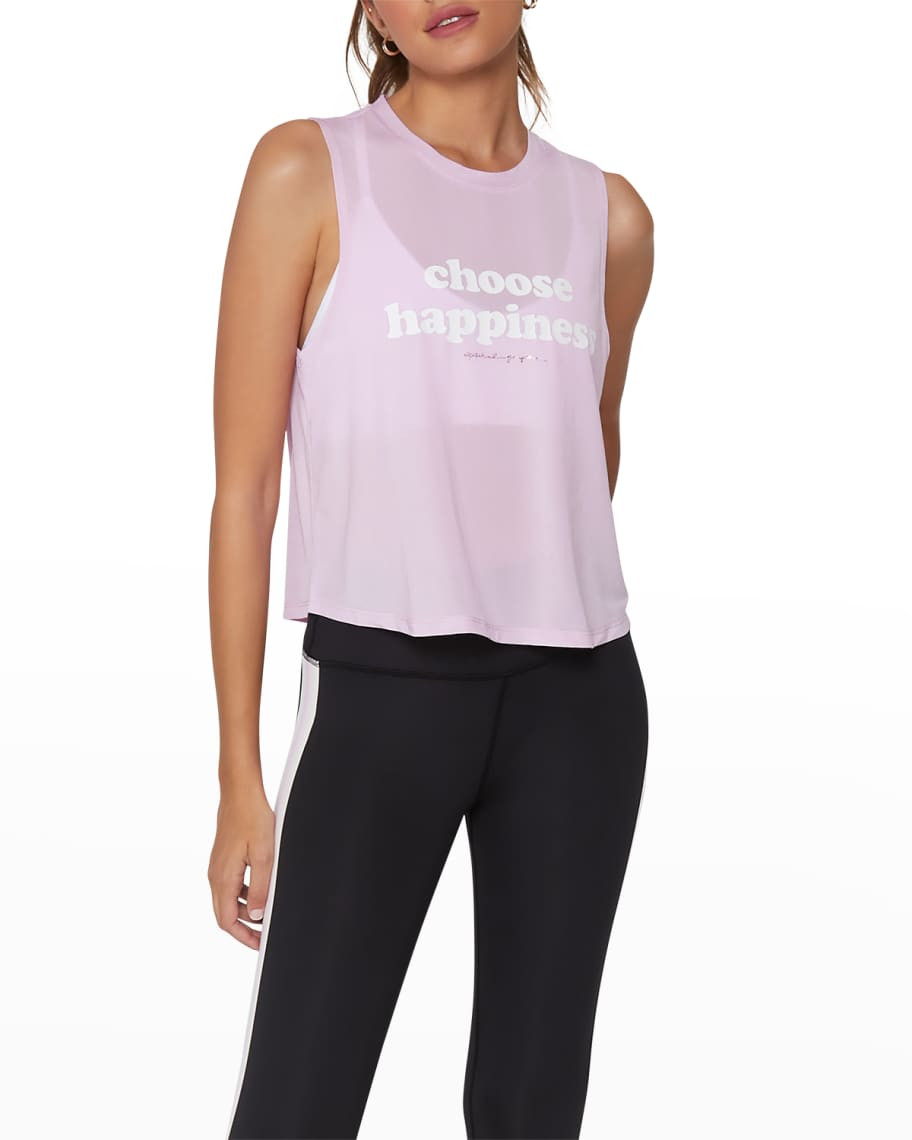 Spiritual Gangster Happiness Active Crop Tank | Neiman Marcus