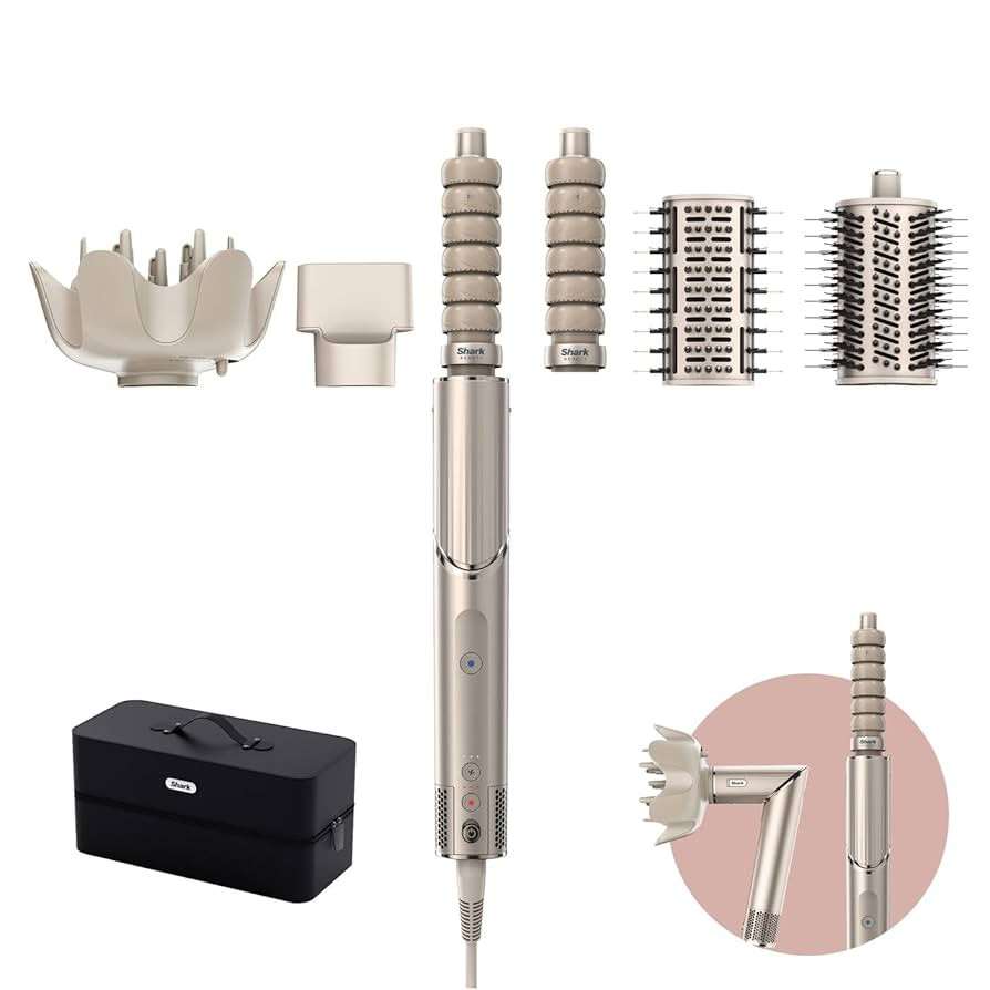 Shark FlexStyle Multi Hot Air Styler & Hair Dryer with Auto-Wrap Curlers, Brushes, and Concentrat... | Amazon (UK)