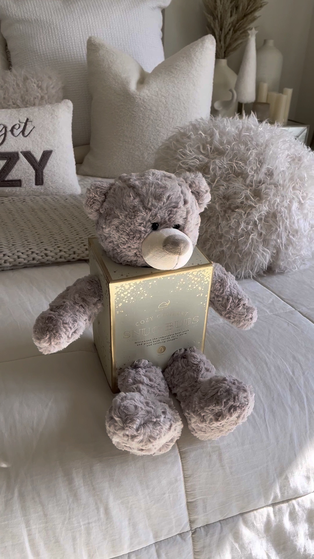 Perfect gifts for kids!! This soft plush teddy bear has a insert that you can heat in microwave and it smells amazing and it makes this bear even more snuggly! 

#LTKhome #LTKGiftGuide #LTKkids