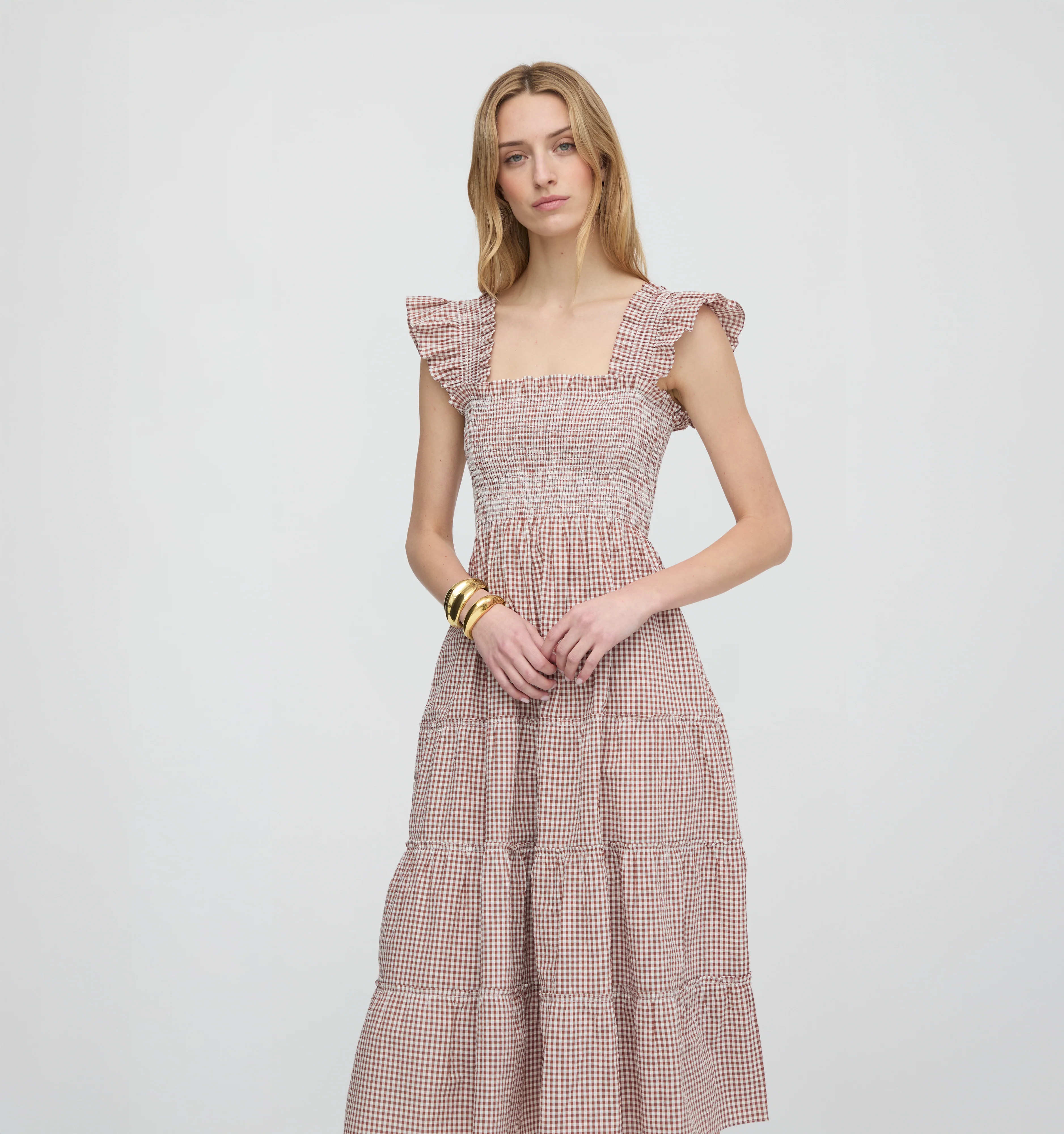 The Ellie Nap Dress - White Poppy Half Drop | Hill House Home US