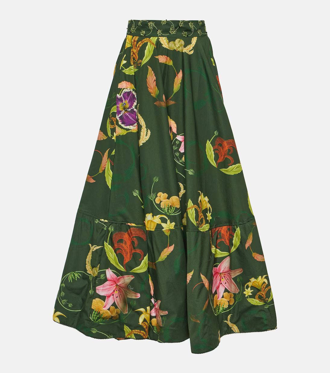 Bergamota Marina embroidered maxi skirt | Mytheresa (UK)