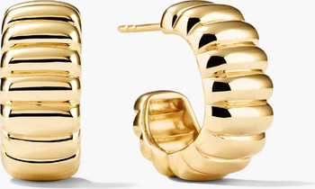 MEJURI Bold Fluted Hoops | Nordstrom | Nordstrom