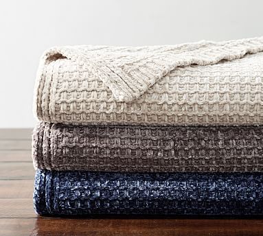 Phinney Chenille Throws | Pottery Barn (US)