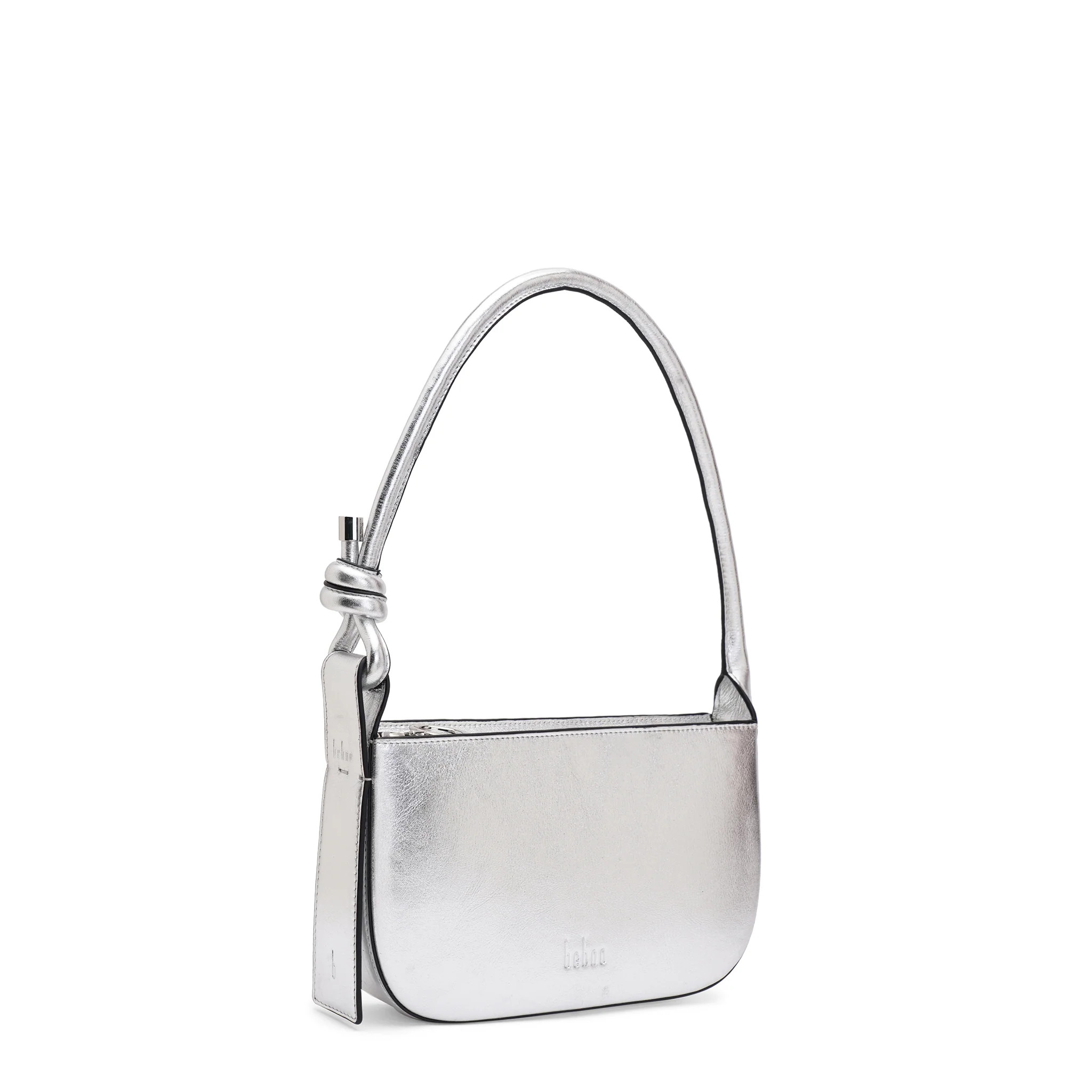 INA MINI POUCHETTE METALLIC SILVER | behno