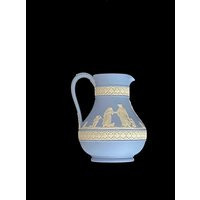 Vintage 1960S Wedgwood Blue & White Jasper Jasperware Urn Jug Vase 5.75"" Tall With Neoclassical Scenes England English Porcelain | Etsy (US)