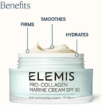 ELEMIS Pro-Collagen Marine Cream SPF 30 | Lightweight Anti-Wrinkle Daily Face Moisturizer Firms, ... | Amazon (US)