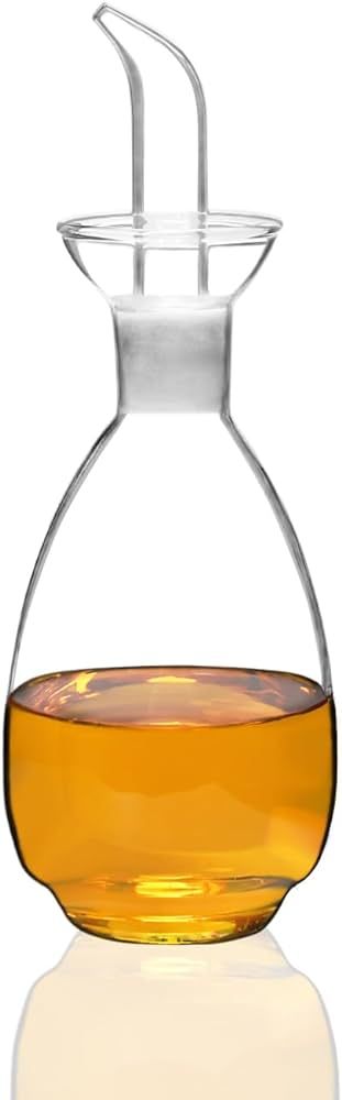 Affogato Glass Oil Bottle with Spout, Olive Oil Dispenser Vinegar Drizzler Pourer Stopper Pot, So... | Amazon (US)