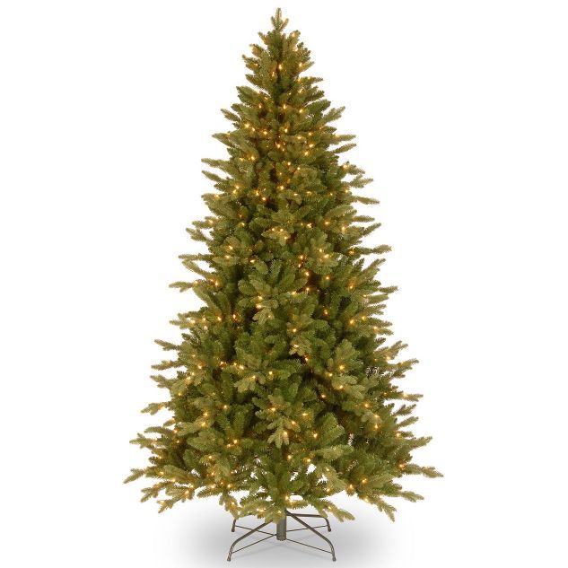 7.5ft National Christmas Tree Company Full Avalon Spruce Artificial Christmas Tree 500ct Clear | Target
