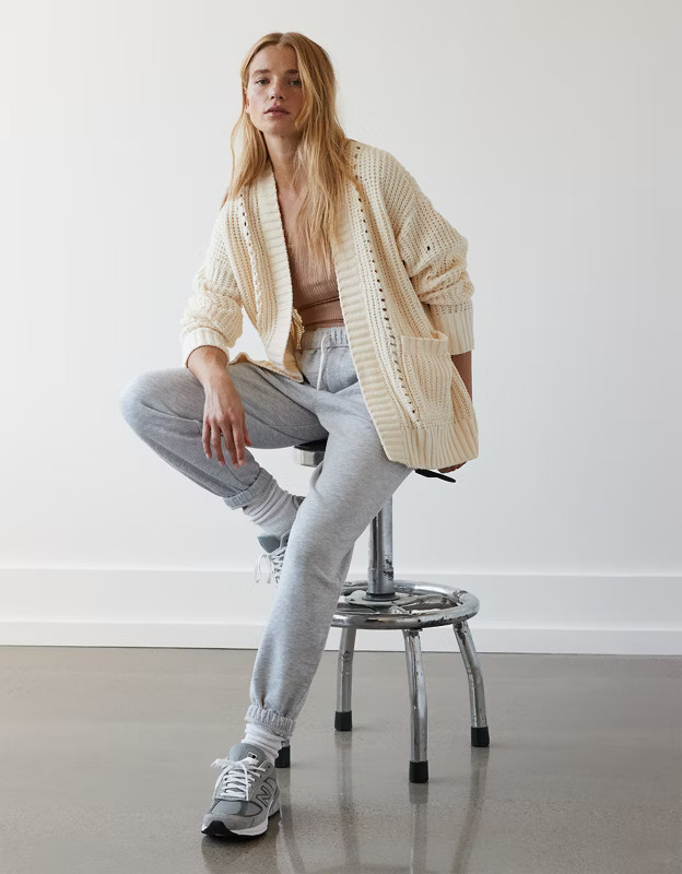 AE Slouchy Chenille Cardigan | American Eagle Outfitters (US & CA)