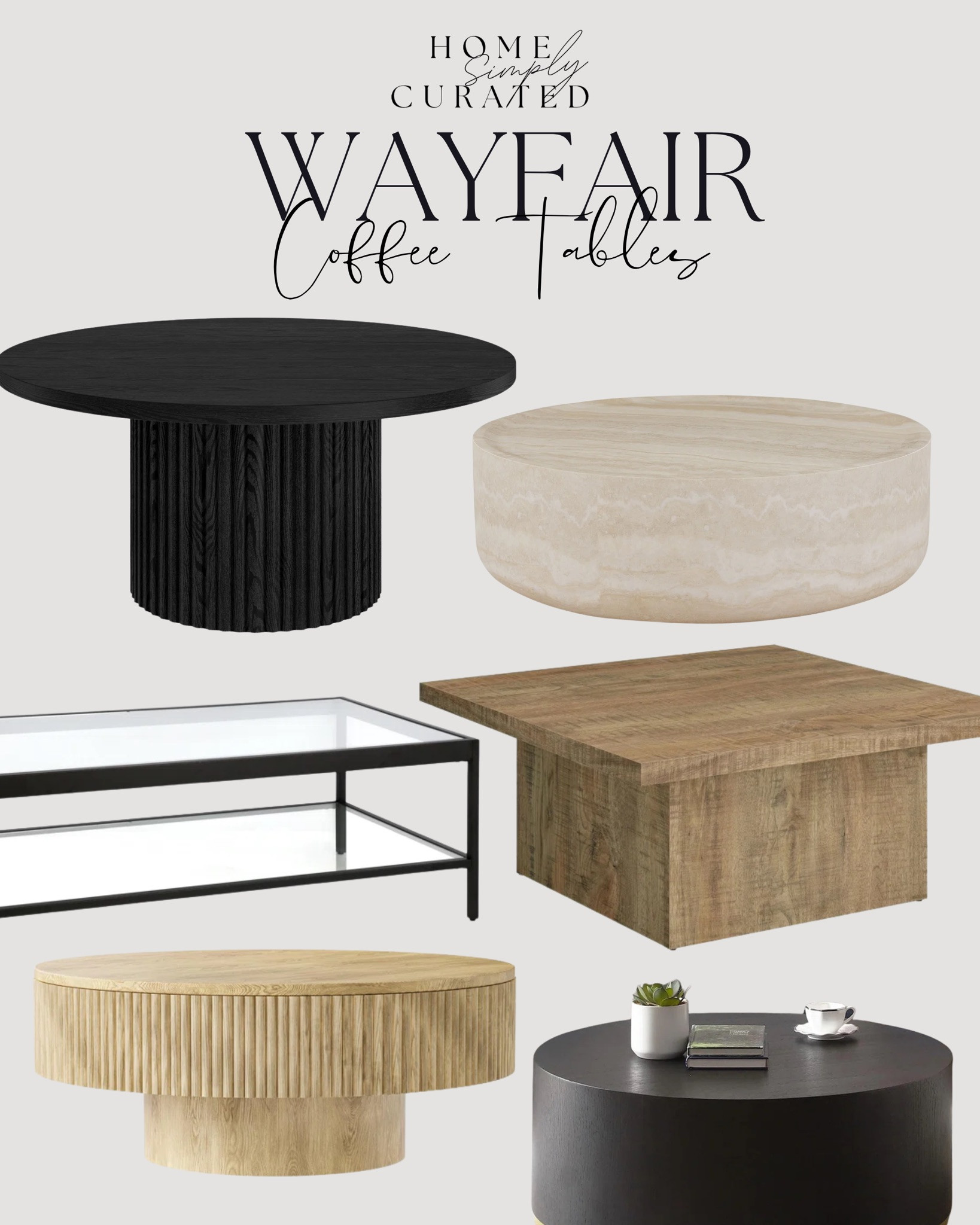 Wayfair always has the best selection of coffee tables to upgrade your living space! 

Tons of different sizes, colors & styles to fit every home!


Wayfair, coffee tables, black table, concrete table, spring refresh, home finds, living room 

 

#LTKSeasonal #LTKHome